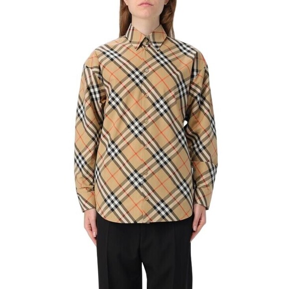 Burberry Distinctive Large Check Pattern Button-Up Shirt - NWT